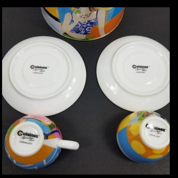Cuisinox Ceramic 2 cup and 2 saucers with box - Picture 4 of 6